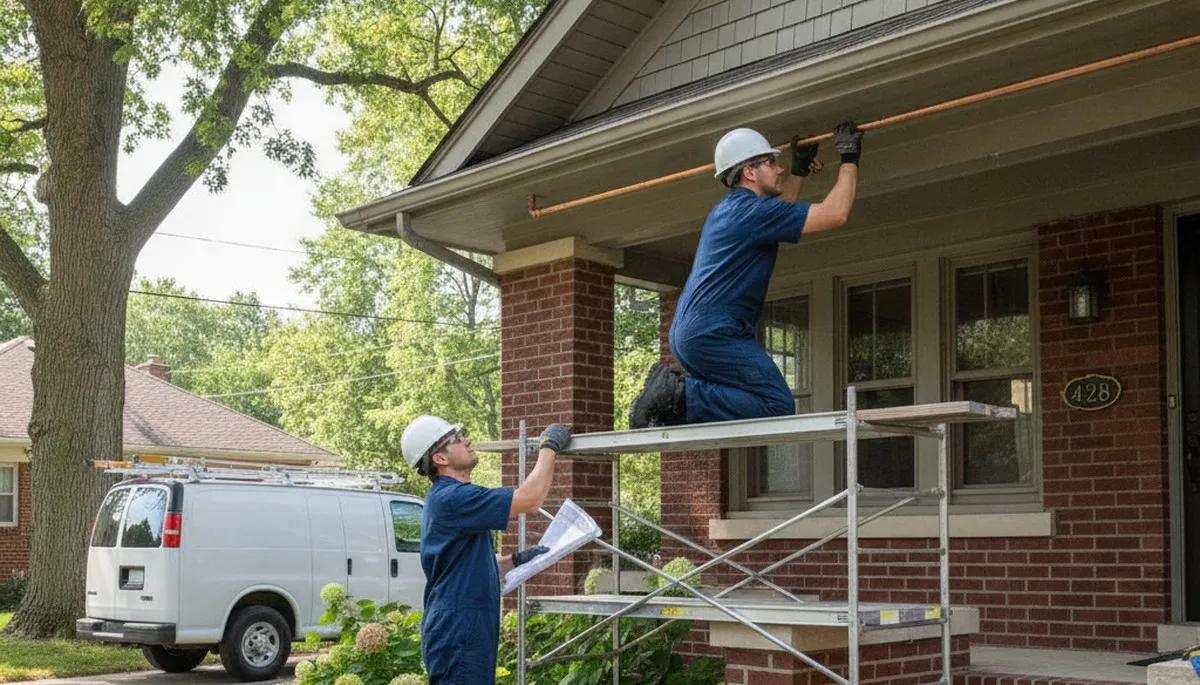 Plumbing repair service in Naperville, IL for residential and commercial pipe and leak fixes