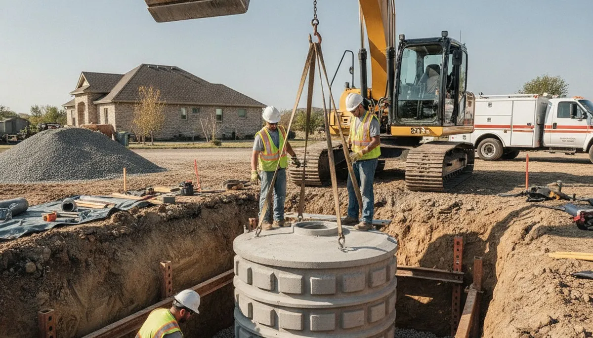 Septic tank installation for Naperville, IL homes by On Call Plumbers
